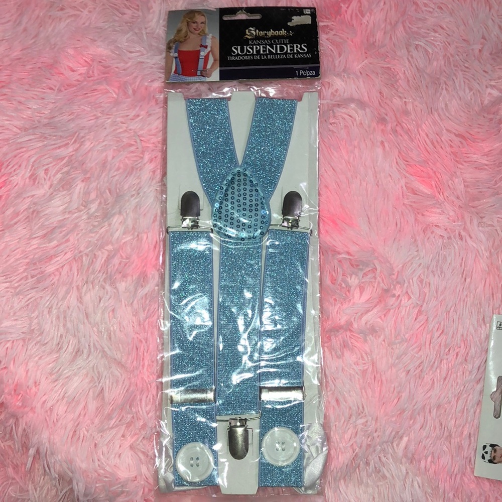 Storybook Kansas Cutie Suspenders Dorothy Wizard Of Oz Cosplay Costume Adult